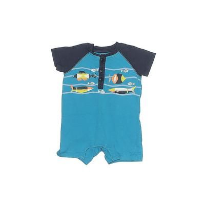 Tea Short Sleeve Outfit: Blue Tops - Size 6-9 Month