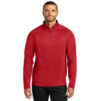 Port Authority K870 C-FREE Cypress 1/4-Zip in Rich Red size Small | Polyester Blend