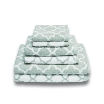 Irongate 6Pc Towel Ensemble by ESPALMA in White Spa Blue