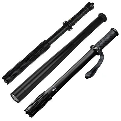 Outdoor Baseball Bat LED Flashlight Waterproof Super Bright Baton Aluminium Alloy Torch EDC Emergency Self Defense Tools