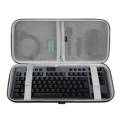 Geekria Keyboard Case for 87-Key Keyboards, Hard Shell Travel Carrying Bag Compatible with AULA F87, Logitech G Pro, G915 TKL