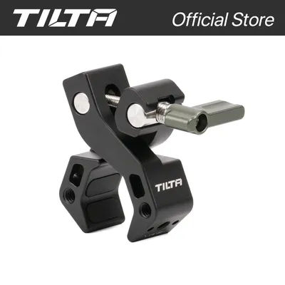 TILTA Accessory Mounting Clamp Metal Super Clamp Magic Arm Clamp Black TA-AMC-B with 1/4" 3/8" Hole for DSLR Camera Monitor LED