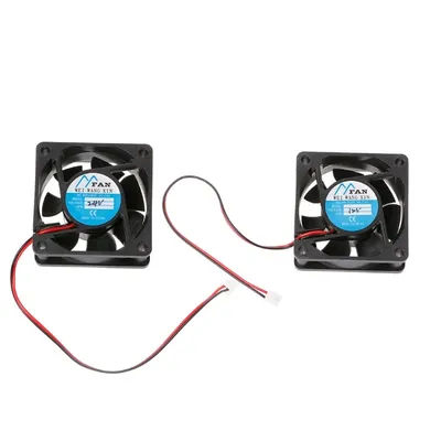 60mm x 60mm x 25mm DC 12V 24V 2-Pin Cooler Brushless PC CPU Case Cooling Fan 6025