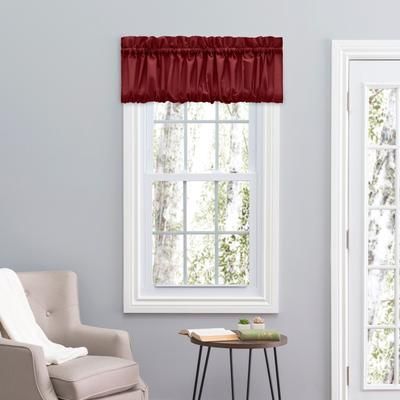 Stacey Curtain Balloon Valance by Ellis Curtains in Merlot