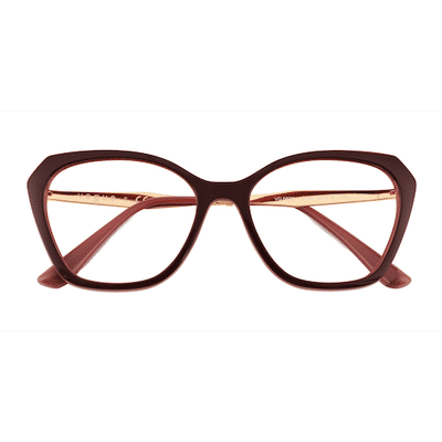 Female s horn Red Purple Plastic Prescription eyeglasses - Eyebuydirect s Vogue Eyewear VO5522