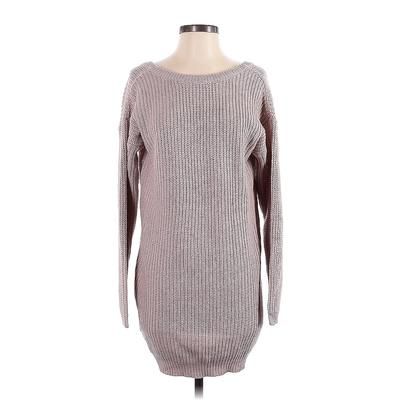 Lulus Pullover Sweater: Gray Tops - Women's Size X-Small