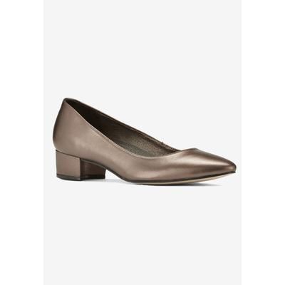 Wide Width Women's Heidi Ii Pump by Ros Hommerson in Bronze Leather (Size 9 1/2 W)