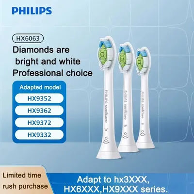 Philips Diamond Sonic Vibration Brush Head rimuove la placca DuPont Bridges 3 per spazzolini da