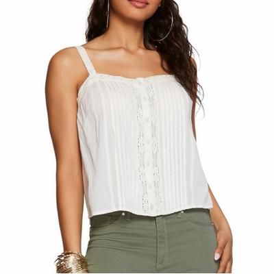 Jessica Simpson Tops | Jessica Simpson Albi Lace Cami In Gardenia | Color: White | Size: M