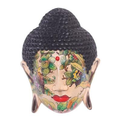 Wood mask, 'Buddha in Nature'