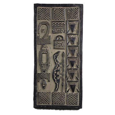Dogon Luck,'Hand Carved Wood Dogon Style Door Wall Art'