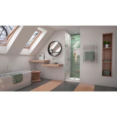 Dreamline DreamLine Unidoor-LS 23 inch W x 72 inch H Frameless Hinged Shower Door in Brushed Nickel SHDR-2023722-04