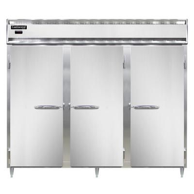 Continental DL3WE Full Height Insulated Mobile Heated Cabinet w/ 57 Pan Capacity, 208-230v/1ph, Stainless Steel & Aluminum