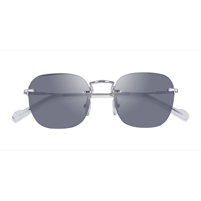 Unisex s round Silver Metal Prescription sunglasses - Eyebuydirect s Vogue Eyewear VO4217S