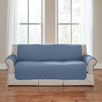 BH Studio Pet Sofa Cover by BrylaneHome in Blue Smoke Dark Gray