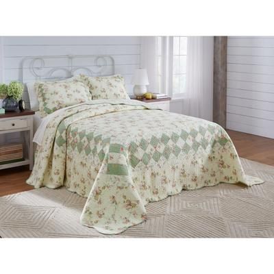 Charlotte Bedspread by BrylaneHome in Ivory (Size QUEEN)
