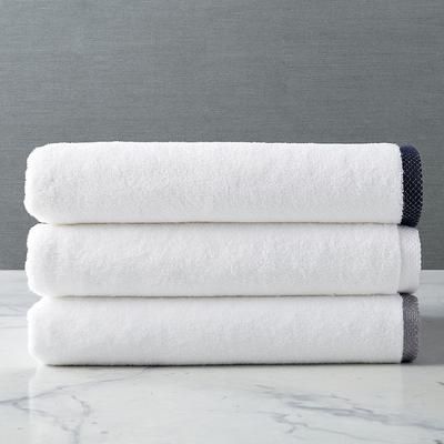 Border Trim Bath Towels - Carbon, Bath Towel in Carbon - Frontgate Resort Collection™