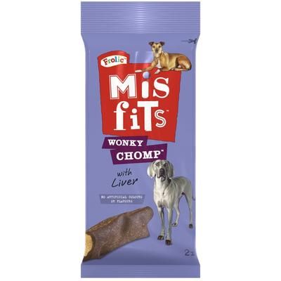 2x Sticks Medium Misfits Wonky Chomp Dog Treats