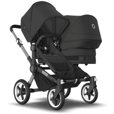 Bugaboo Donkey 5 Mineral Duo + Turtle One Travel System Bundle - Black / Washed Black / Black