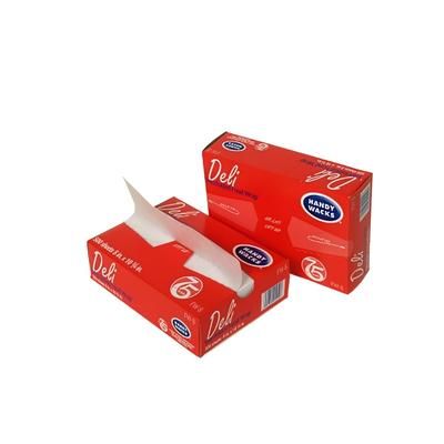 Handy Wacks FW-8 Deli Paper - 8" x 10 3/4", Dry Wax, White, Compostable