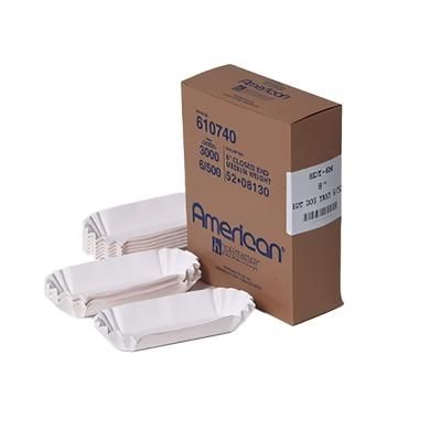 Handy Wacks HDT-8M 8" Hot Dog Tray - Paper, White, Medium-weight Paper, Case of 3000