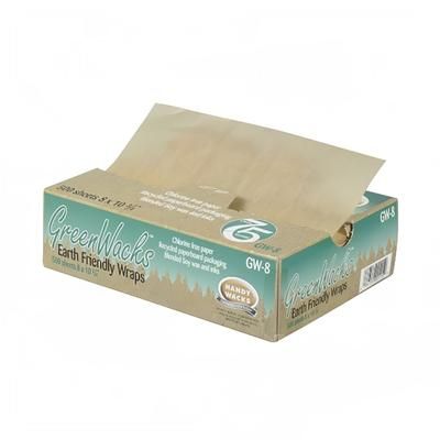Handy Wacks GW-8 (491434) Deli Paper - 8" x 10 3/4", Brown, Unbleached and Chlorine Free, Interfolded, Case of 2000
