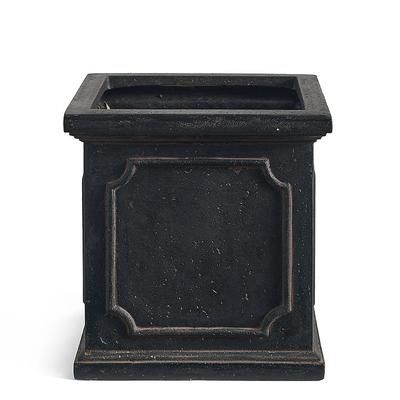 Greenwich Square Planter - Aged Charcoal, 20" / Aged Charcoal - Grandin Road