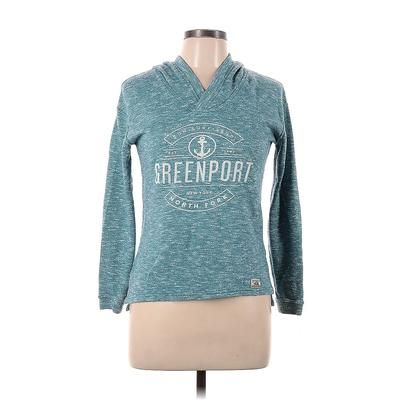 Tech Styles Sportswear Pullover Sweater: Teal Tops - Women's Size Small