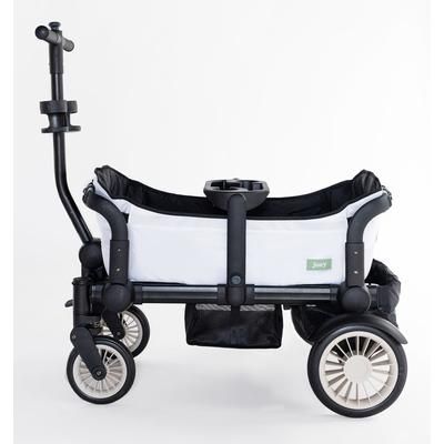 Joey (2 Seater) Stroller Wagon with 2 Canopies - White