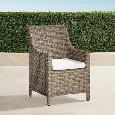 Set of 2 Ashby Dining Replacement Cushions - Dining Side Chair, Standard, Resort Stripe Dove - Frontgate