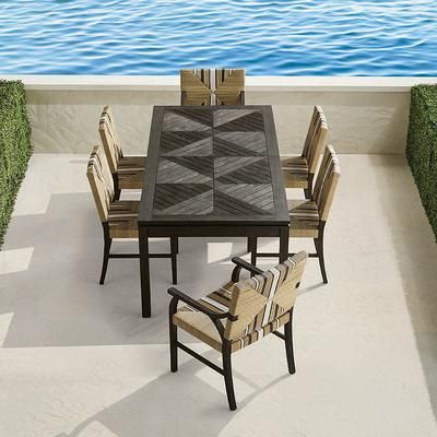 Torano 7-pc. Dining Set in Espresso Teak - Frontgate
