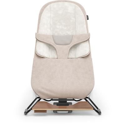 UPPAbaby Mira 2-in-1 Bouncer and Seat - Charlie (Sand Melange / Black Frame / Walnut Wood)