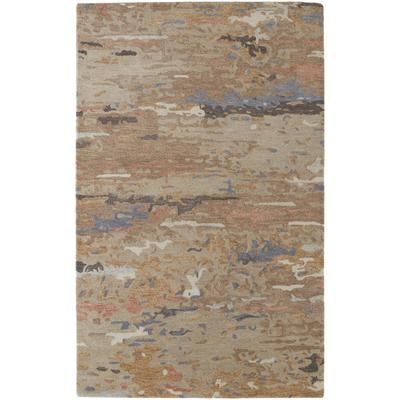 Calista Casual Abstract, Tan/Blue, 12' x 15' Area Rug - Feizy EVER8644BGE000J00