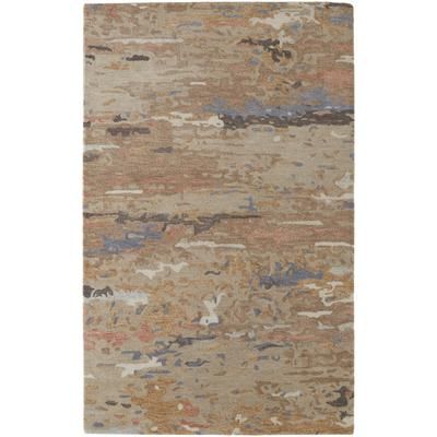 Calista Casual Abstract, Tan/Blue, 8' x 10' Area Rug - Feizy EVER8644BGE000F00