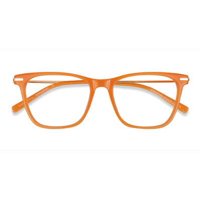 Female s square Orange Acetate, Metal Prescription eyeglasses - Eyebuydirect s Sebastian