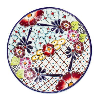 Colors of Mexico,'Talavera-Style Dinner Plates from Mexico (Pair)'