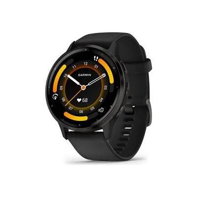 Garmin Venu 3 Slate Stainless Steel Bezel GPS Smartwatch with Black Case & Silicone Band