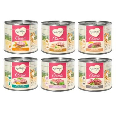 24x200g Mixed Trial Pack Feringa Classic Meat Menu Wet Cat Food