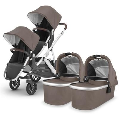 UPPAbaby VISTA V2 Twin Double Stroller Bundle with Rumble Seat V2+ - Theo