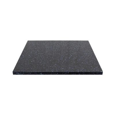 Art Marble Q40930X30 30" Square Quartz Table Top - Indoor/Outdoor, Blue Galaxy, Black