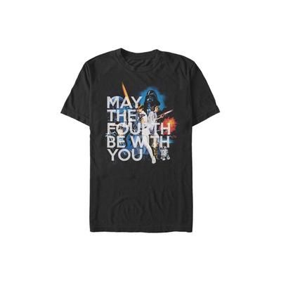 Men's Big & Tall Original Fourth Tops & Tees by Mad Engine in Black (Size 3XLT)