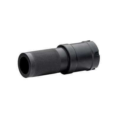 JMac Customs Bravo Extended Blast Shield Muzzle Device 1.375-24 Thread Black BDS-37-EXT