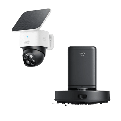 SoloCam S340+eufy Clean X8 Pro with Self-Empty Station