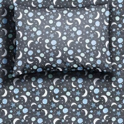 Blue To the Moon & Back Twin Sheet Set - OSFA