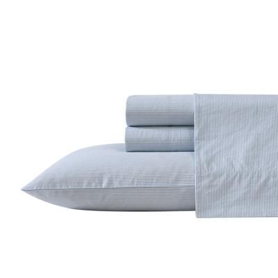 Penny Pinstripe Blue Full Sheet Set