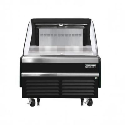 Everest Refrigeration EOMH-36-B-35-S 37 1/4" Horizontal Open Air Cooler w/ 1 Level, Black, 115v