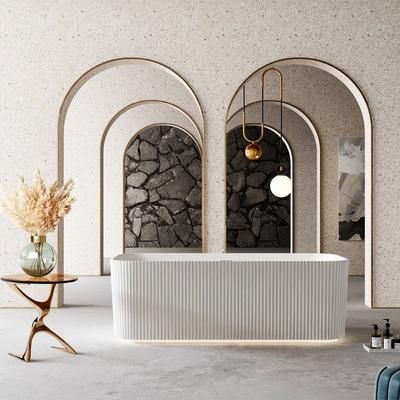 Randolph Morris Vertical 59 Inch Acrylic Fluted Double Ended Freestanding Tub RMTW7682-59-ORB