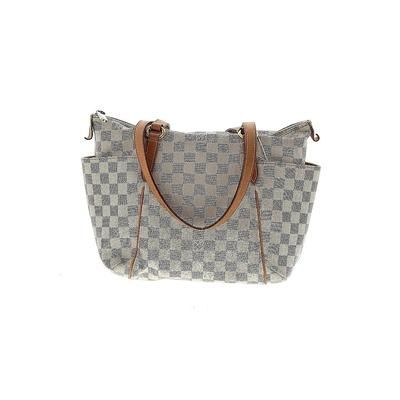 Louis Vuitton Shoulder Bag: Gray Checkered/Gingham Bags