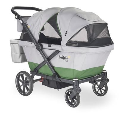 Larktale Caravan Coupe V2 (2 Seater) Stroller Wagon - Gray / Green