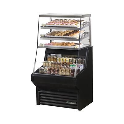 True THAC-36DG-HC-LD 36 1/8" Horizontal Open Air Cooler w/ 6 Levels, 115v, Black | True Refrigeration